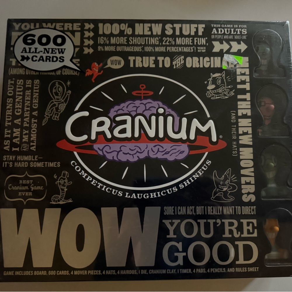 Hasbro Cranium Board Game - Black and Purple